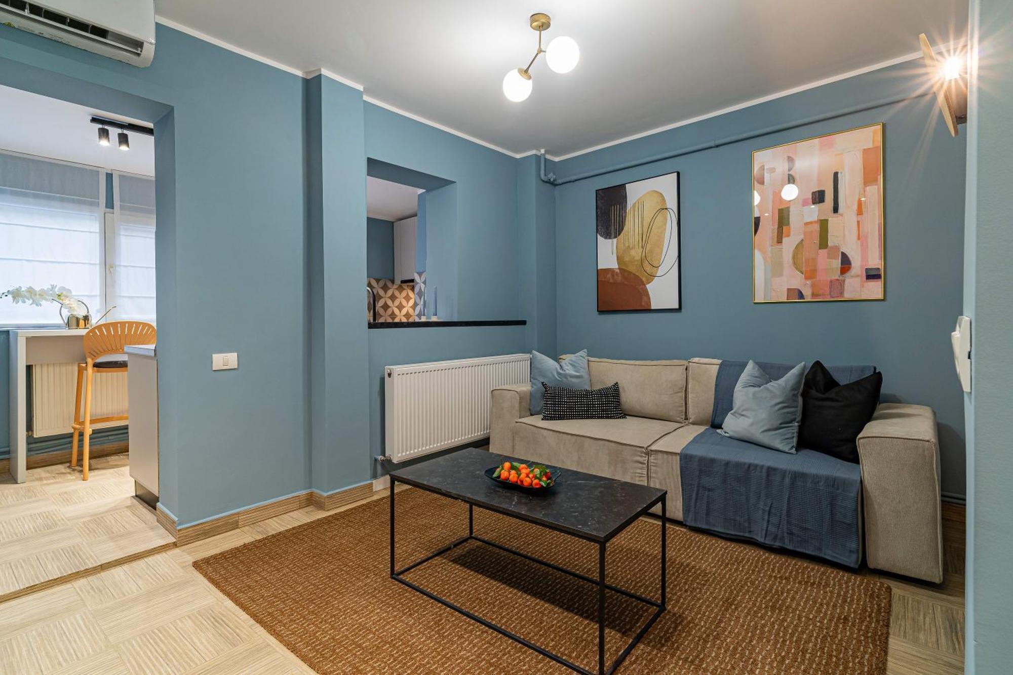 Celestial Azure - Tranquil 1Br In Piata Universitatii Boekarest Buitenkant foto